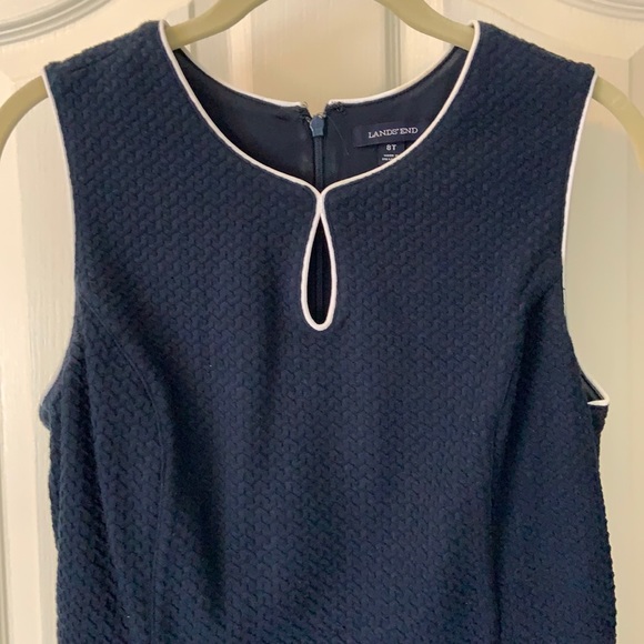 Lands' End Dresses & Skirts - Lands’ End size 8 tall sleeveless navy dress